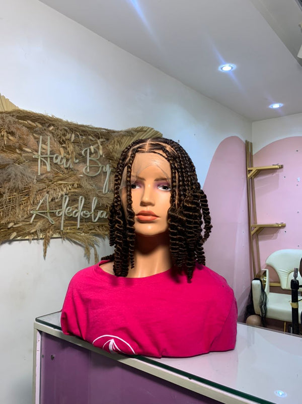 Dark Brown Curly Tree Braids