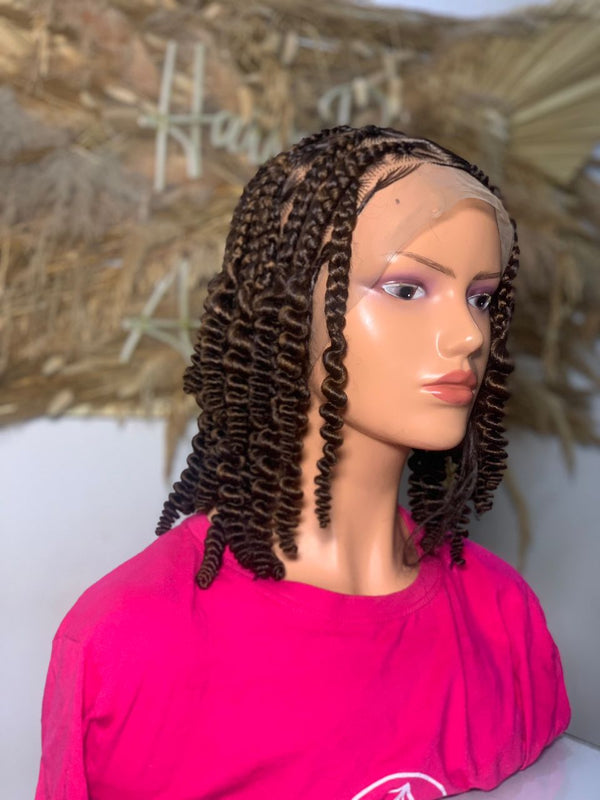 Dark Brown Curly Tree Braids