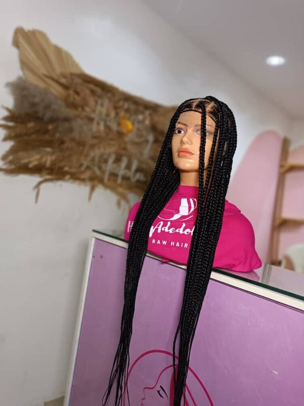 Long Black Box Braids