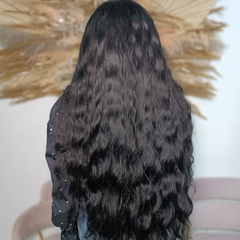 Black Body Wave Wig Made From Single Donor