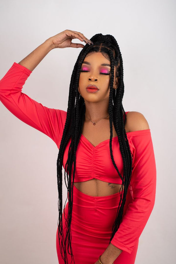 Long Black Box Braids