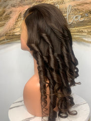 Natural Black Wig Made from Raw Hair