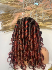 Wine Highlight Raw Wig Hair