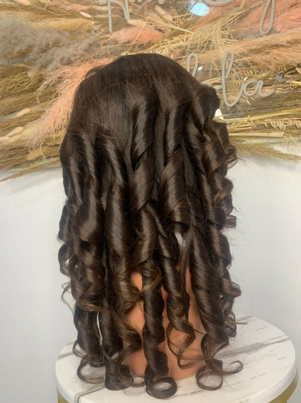 Natural Black Wig Made from Raw Hair